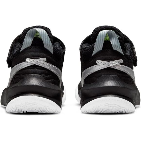 NWT Nike unisex Kid Team Hustle D 10,Black/Metallic Silver/Volt/White-Sz 1Y - Picture 5 of 5